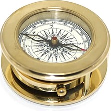 Pusat Ahşap Kutulu Pirinç Mercekli Pusula 16040 - Lisinya