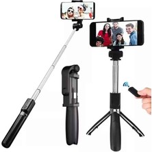 Pusat Selfie Çubuğu Tripod Bluetooth Kumandalı Selfie Çubuğu Telefon Tutucu - Lisinya