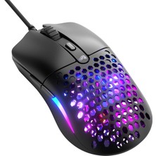 Glorious Model O Eternal Rgb Kablolu Gaming Mouse - 55G Ağırlık - Rgb - 6 Tuş - 12.000 Dpı - Siyah