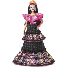 Barbie GXL27 Barbie Imza 2021 Dia De Muertos Bebeği (29,21 Cm) Geleneksel Işlemeli Elbise, Çiçek Tac