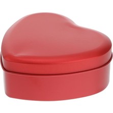 Mutlu Adım 5 Adet 9X9X4,5CM Metal Kalp Kutu