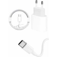 Pusat 15/pro/pro Max 20W Ios Uyumlu Hızlı Şarj Aleti Adaptörlü Beyaz - Lisinya