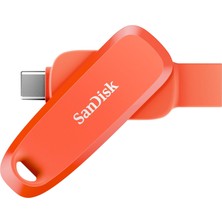 Sandisk Phone Drive 128GB Android Uyumlu USB 3.2 Gen 1 Flash Bellek Nasturium Orange SDDDC6-128G-G46