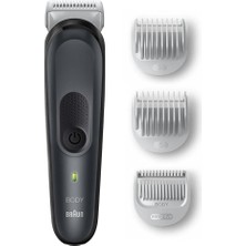 Braun Bodygroomer 3 Bg 3350 Skinshield Teknolojisi, 3 Ek Parçalı Vücut Bakım Seti