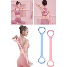 Sanal Trend Egzersiz Esnetme Direnç Lastiği Pilates Yoga Fitness İçin Silikon Direnç Bandı 1 Adet