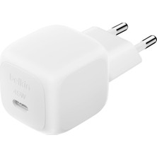 Belkin Kompakt Duvar Şarj Cihazı 45 W, Apple Iphone 16, 16 Plus, 16 Pro, 16 Pro Max, 15 Serisi, Sams