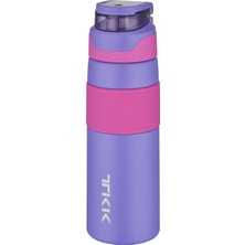 Genelec Tkk 600ML Pipetsiz Çift Yalıtımlı Paslanmaz Çelik Termos Matara 6 Saat Sıcak/soğuk (Mor)