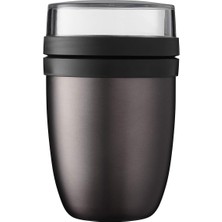 Mepal Elipse-Titanium Yemek Kabı, 500 ml Pratik Termal Yemek Kabı, Yoğurt Bardağı, To Go Kupa, Yemek