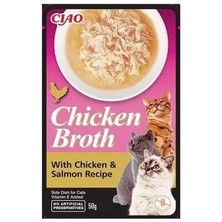 Inaba Ciao Chicken Churu Broth Somonlu ve Tavuk Sulu Kedi Ödül Maması 50 gr