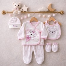 Organik Pamuk 5 Li Yenidoğan Hastane Çıkışı Seti