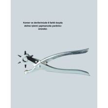 Pusat Deride Kemer Çanta Ayakkabı Delme Pensesi 6 Uçlu Döner Başlıklı Tamir Aleti - Lisinya