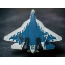 Genç 3D Su-57 Felon Uçak Kit Kartı | Maket Uçak Kart Modeli | Kes-Birleştir 3D Model
