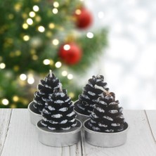 Mutlu Adım 4 Adet 4cm Kozalak Tealight Mum