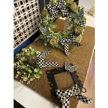 Marrone Mackenziedesen Kapı Süsü Paspas Vepriz Çerçevesi