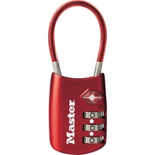 Master Lock 4688D Set Your Own Combination Tsa Onaylı Bagaj Kilidi, 1 Paket, Kırmızı