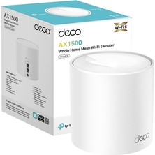 Tp-Link Deco X10 1-Pack, AX1500 Mbps, 190 M²'ye Kadar Kapsama Alanı, 120 Cihaza Kadar Bağlantı, Giga