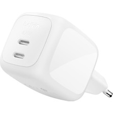 Belkin Smartprotect 2 Portlu Usb-C Şarj Cihazı 67 W, 2 Usb-C Portuna Sahip Çift Portlu Gan Şarj Ciha