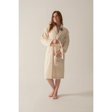 Cadeluz La Roda Pima Pamuk Bornoz Krem