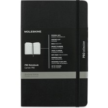 Moleskine Pro Defter L Boy Siyah Yumuşak Kapak