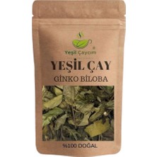 Yeşil Çaycım Ginko Biloba Yaprak Yeşil Çay Harmanı Zengin Antioksidan Kaynağı %100 Doğal El Yapımı, 25 gr