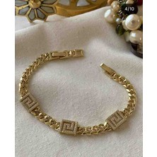 Noshnosh 14K Vip Özel Seri Zirkon Taşlı Tasarım Bileklik