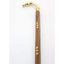 Normadia Pirinç At Büstü Baston, 93 Cm, Şık ve Dayanıklı Tasarım