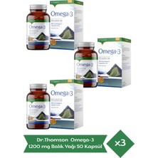 Dr. Thomson Omega-3 1200 Mg Balık Yağı 50 Kapsül x 3 Adet
