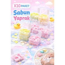 Berdina Home 10 Kutu Eriyen Mini Kağıt Sabun Öğrenci Çocuk Okul Dezenfektan Mis Kokulu El Sabunu Parfümlü