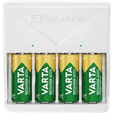Varta Akü Şarj Cihazı, 4 x Aa 2100 Mah Dahil, Şarj Edilebilir Piller Için Pil Şarj Cihazı, Aynı Anda