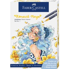 Graf Von Faber-Castell Faber-Castell Goldfaber Sketch Marker, Romantik Manga Set