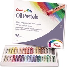 Pentel Yağlı Pastel Boya, Standart Kutu, 36 Renkli