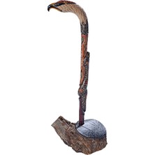 Normadia Şık Kartal Başlıklı Mini Baston Obje NO19 - Koleksiyon ve Dekor Için