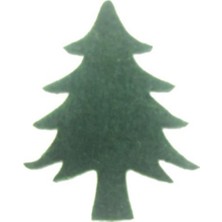 Mutlu Adım 12 Adet 3X4CM Keçe Çam Ağacı