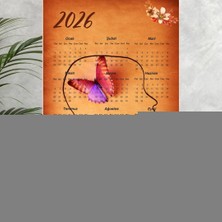 TrentCo Takvim 2026 Premium A4 300 gr Dijital Baskı Düşünce