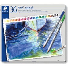 Staedtler Aquarell Renkli Kalemler Karat Sulu Boya, Su ile Boyanabilir, Yumuşak ve Yoğun Renkli Uç,