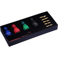 Steelpen Calligraphy Serisi CS1509 Ahşap Kaligrafi Kalem Seti