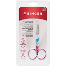 Easera Ticaret Kıvrık Uçlu Renkli Nakış Makası (4")