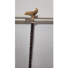 Normadia El Işçiliğiyle Güzel Tasarım Dekoratif Ahşap Baston