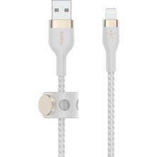 Belkin Boostcharge Pro Flex Örgülü USB Tip A - Yıldırım Kablosu (1m/3,3ft), Mfi Sertifikalı Şarj Kab