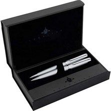 Steelpen Carens Serisi P265 Mat Krom Tükenmez Kalem+Versatil Kalem