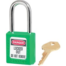 Master Lock ML410GRN Giriş Farklı Asma Kilit, Yeşil, 1/4 “x 1-1/2"