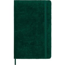 Moleskine Özel Seri Velvet Collection Yeşil Defter L Boy - Kutulu