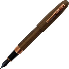 Conklin All American Golden Walnut Rose Gold Limited Edition Dolma Kalem B Uç