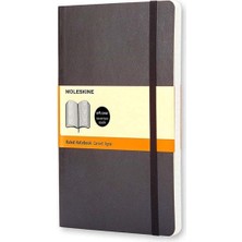 Moleskine Cep Boy Siyah Yumuşak Kapak Çizgili Defter 192 Sayfa