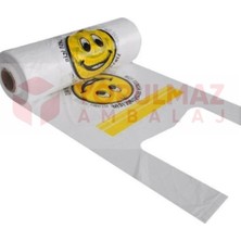 Yorulmaz Ambalaj Gülen Yüz Küçük Boy Rulo Poşet 350 gr