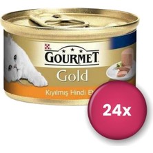 Gourmet Gold Kıyılmış Hindi Etli Yetişkin Kedi Konservesi 24 x 85 gr