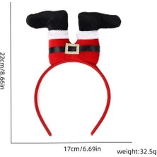 Mutlu Adım 1 Adet Yılbaşı Tacı Noel Baba Pantalonu