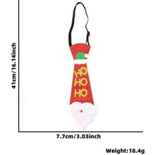 Mutlu Adım 1 Adet Yılbaşı Parti Kıravatı Hohoho Yazılı