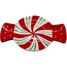 Mutlu Adım 1 Adet 22X14CM Seramik Bonbon Candy Tabak Yılbaşı