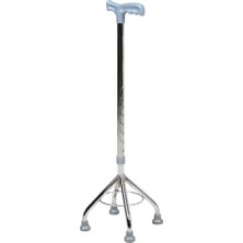 Normadia Çok Fonksiyonlu Uzunluk Ayarlı Denge Bastonu, Alüminyum Dörtlü Krom Tasarım